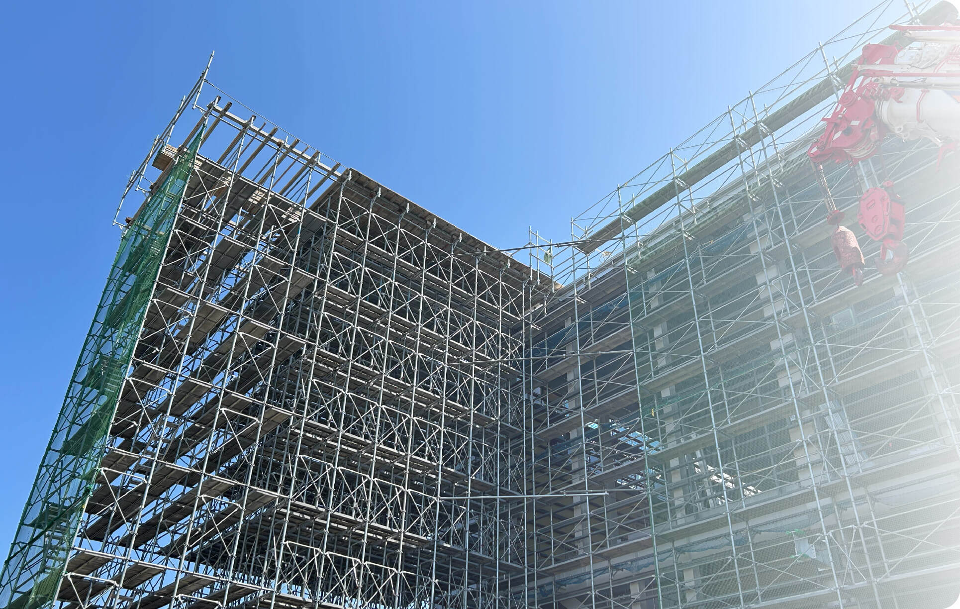 同じ方向を見つめる社員